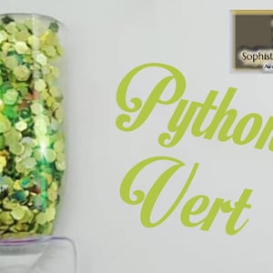 Résine acrylique poudre ongles 10gr Python Vert