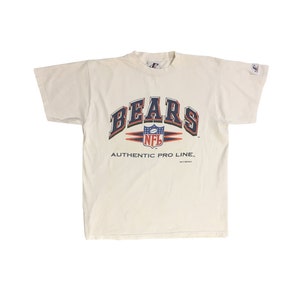 Vintage 1996 Bears T-shirt by Logo Athletic Authentic Pro Line Football Sportswear Big College Logo Single Stitch White Tee Size L