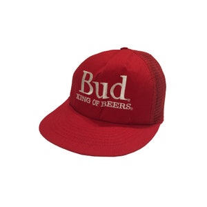 Vintage 90's Bud King of Beers Trucker Cap Rare Budweiser