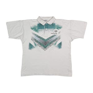 ヴィンテージ SERGIO TACCHINI ポロTシャツ テニス ホワイト