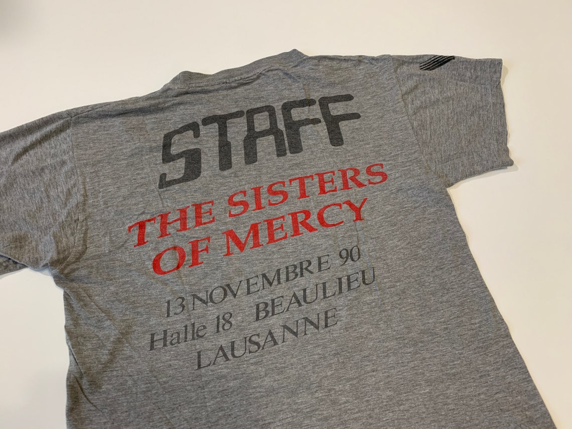 Vintage 1990 the Sisters of Mercy Tour Thing STAFF Tshirt Etsy
