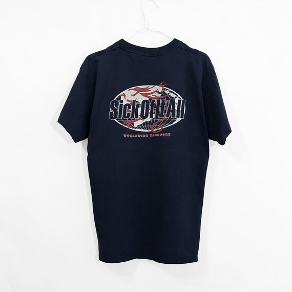 ヴィンテージ 90 年代 Sick Of It All Worldwide ハードコア T