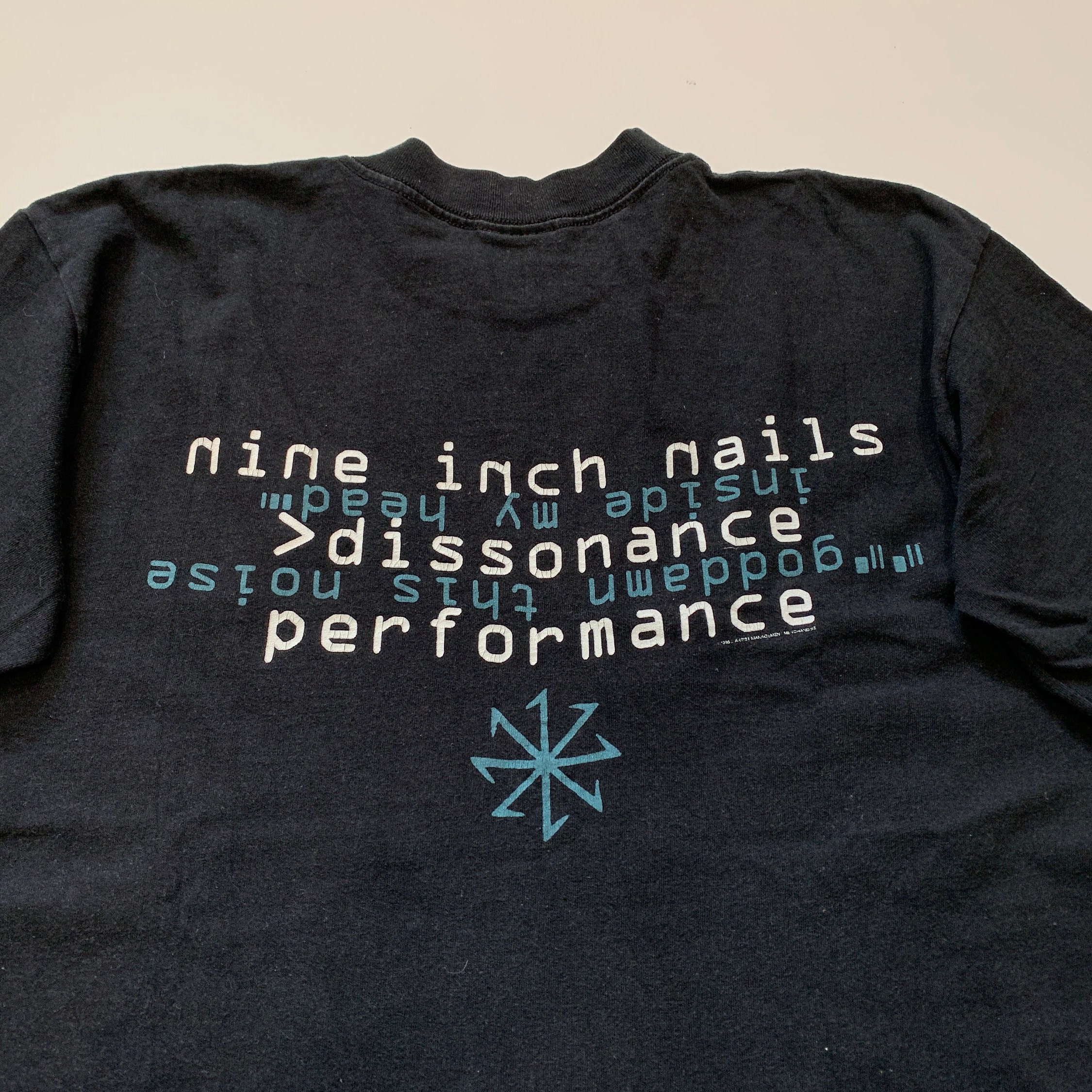 Vintage 1995 Nine Inch Nails Dissonance Performance Tour T Vintage 1995 Nine Inch Nails Dissonance Performance Tour T