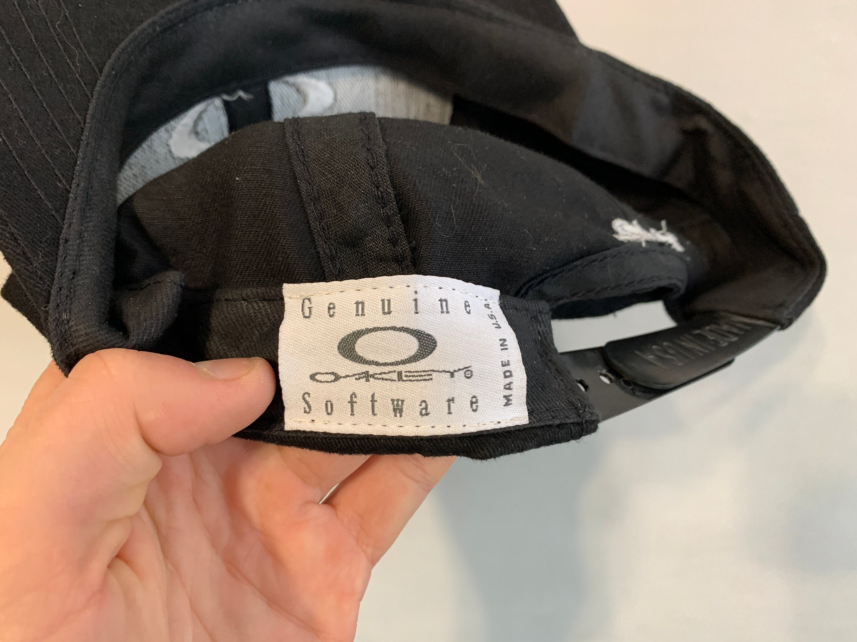 Vintage 90s Oakley Cap Retro Software Apparel Rare Streetwear