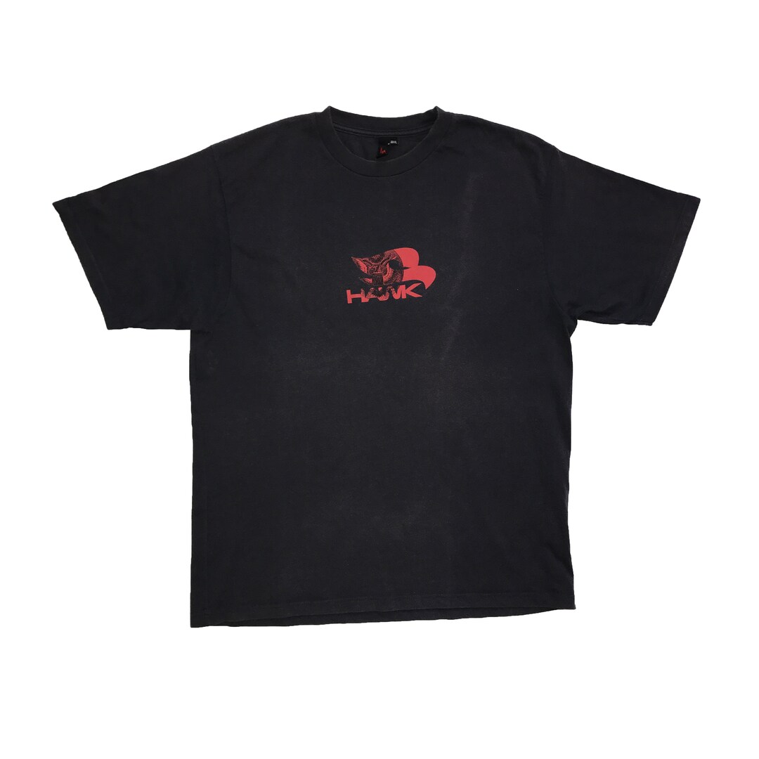 Vintage 90s Hawk Skateboarding Tshirt Rare Original Skateboards Old School Retro Skatewear Logo