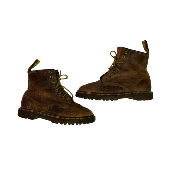 Vintage Dr. Martens Boots 1460 Retro 8 Hole Made in England Crazy