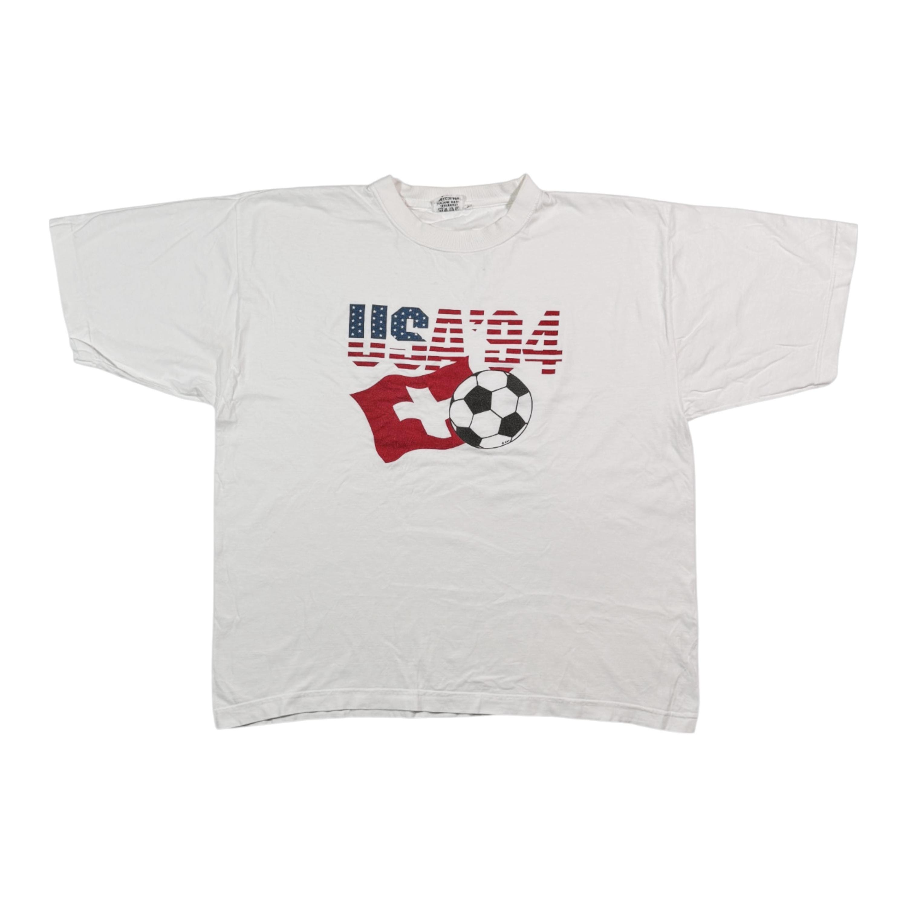 Vintage 1994 USA Soccer T-shirt Football World Cup Swiss Team