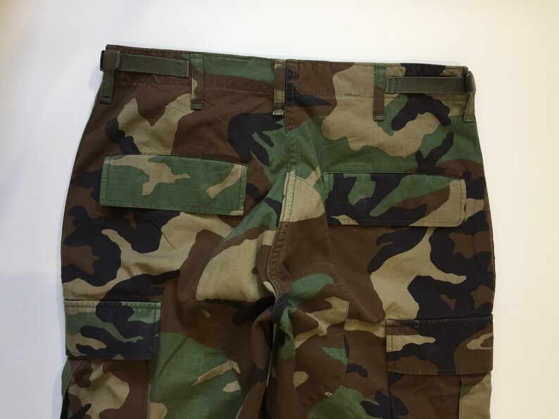 Vintage Camo Cargo Pants Ripstop Uniform Woodland Camouflage - Etsy