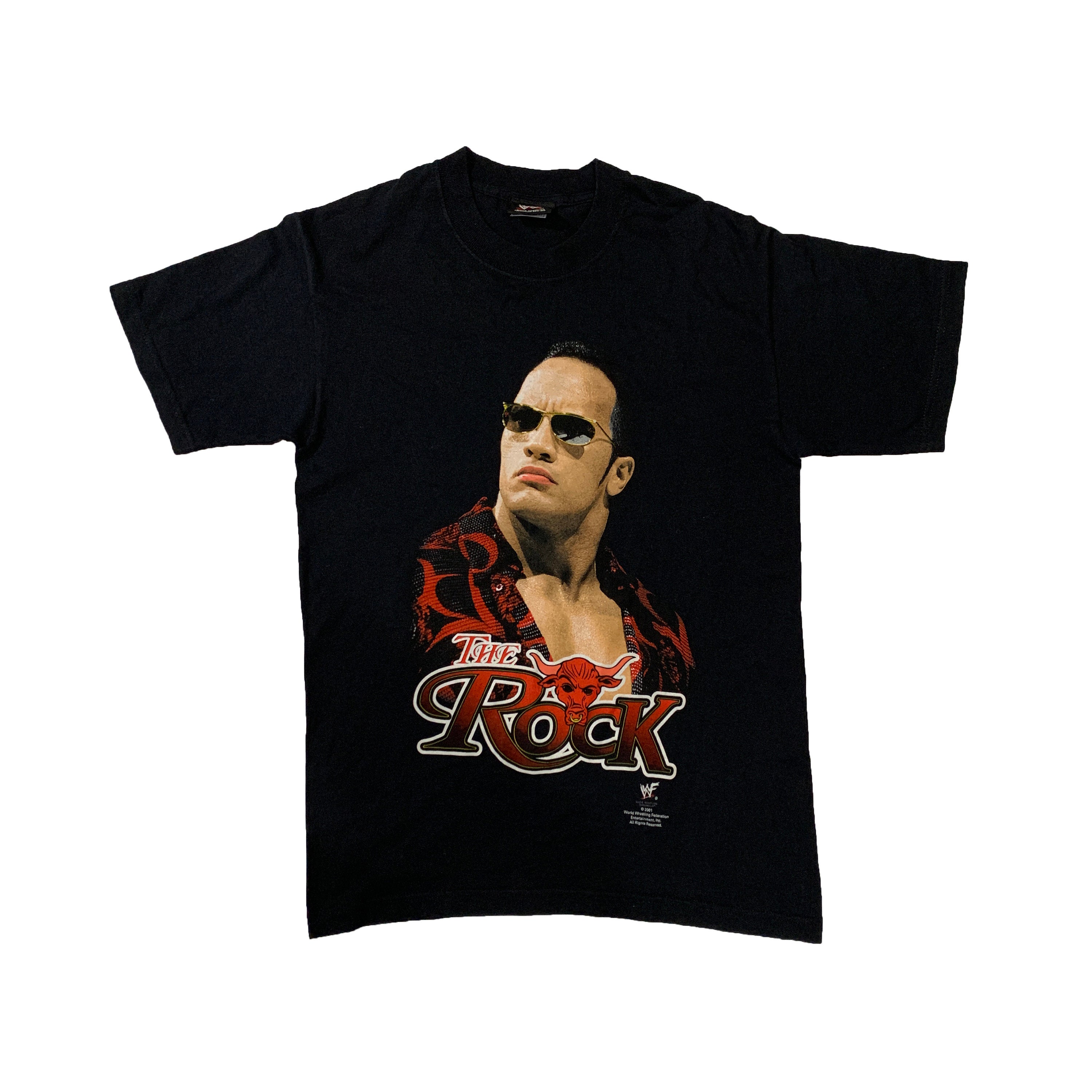 ヴィンテージ 2001 ザ・ロック Tシャツ 本物 WWF Tシャツ ヴィンテージ 2001 ザ・ロック Tシャツ 本物 WWF Tシャツ