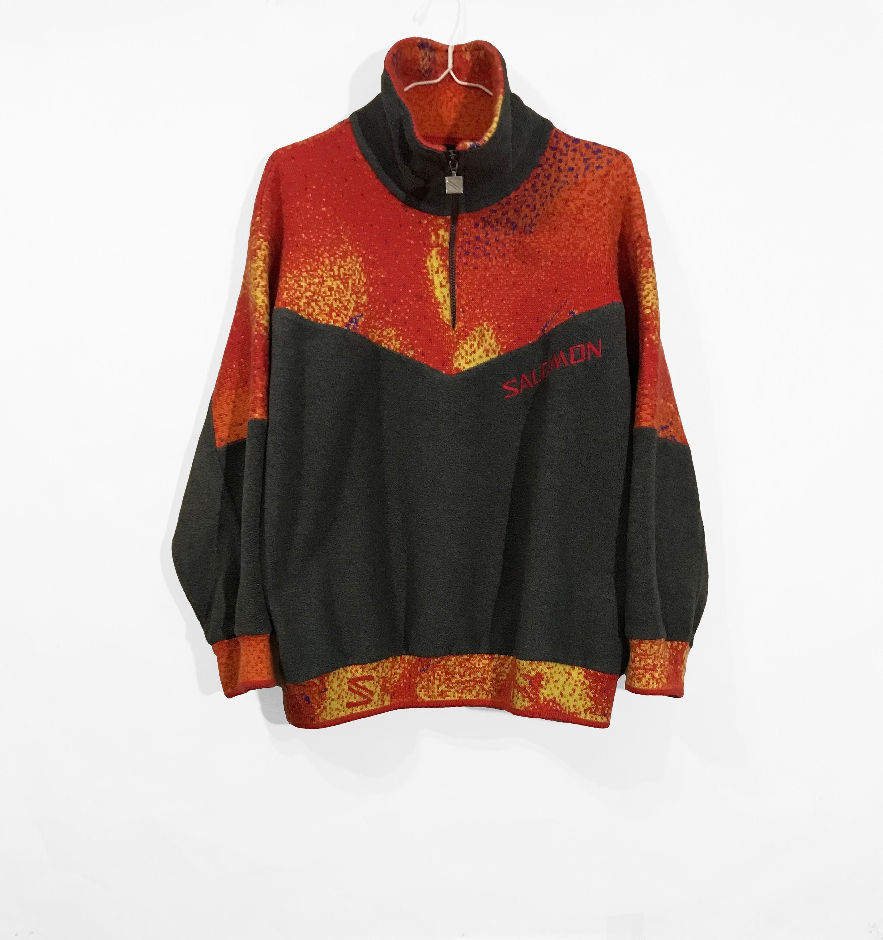 Vintage Salomon Fleece Pullover Rare Outdoor Retro Jacket