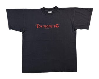 Vintage Lostprophets T-Shirt Authentisch Y2k Alternative Rock Nu Metal Band Schwarz Tee L