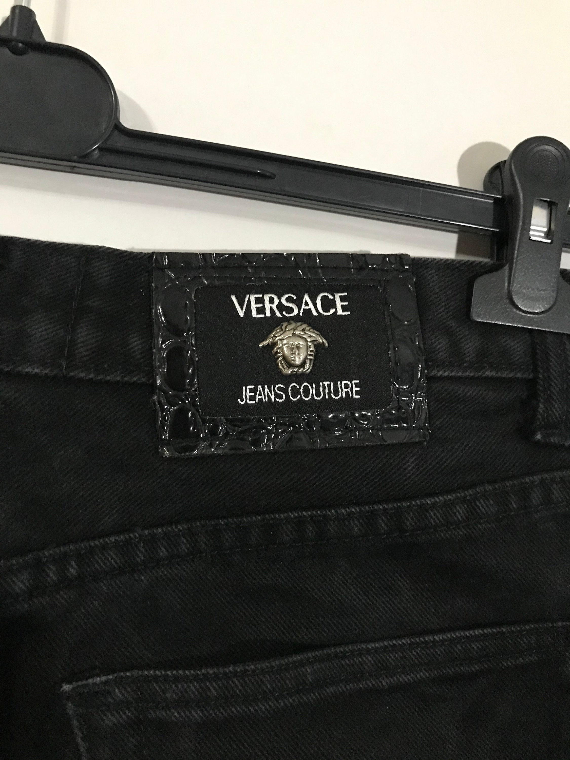 Vintage Versace Jeans Couture Black High Waisted Jeans – Aquelarre Shop