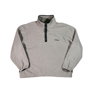 80s 90s cabela's polartec fleece hoodie Vintage 80s Cabelas Teal Blue Fleece Full Zip Polartec Sweater