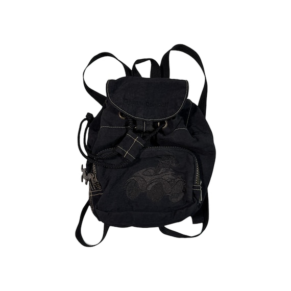 designer black mini backpack Ella Full-Grain Leather  Black, Handcrafted in Ethiopia The front and side pockets are perfect for your phone Iside Backpack Mini - Black