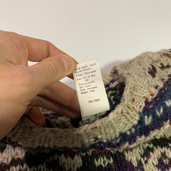 Vintage 80s Distressed Woolrich 9611 Sweater Crop… - image 7