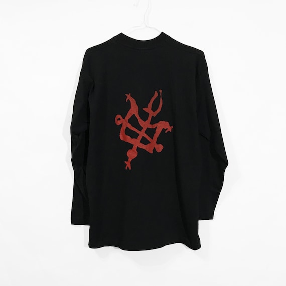 Vintage 90s Voodoocult Longsleeve T-shirt Authentic Rare Thrash