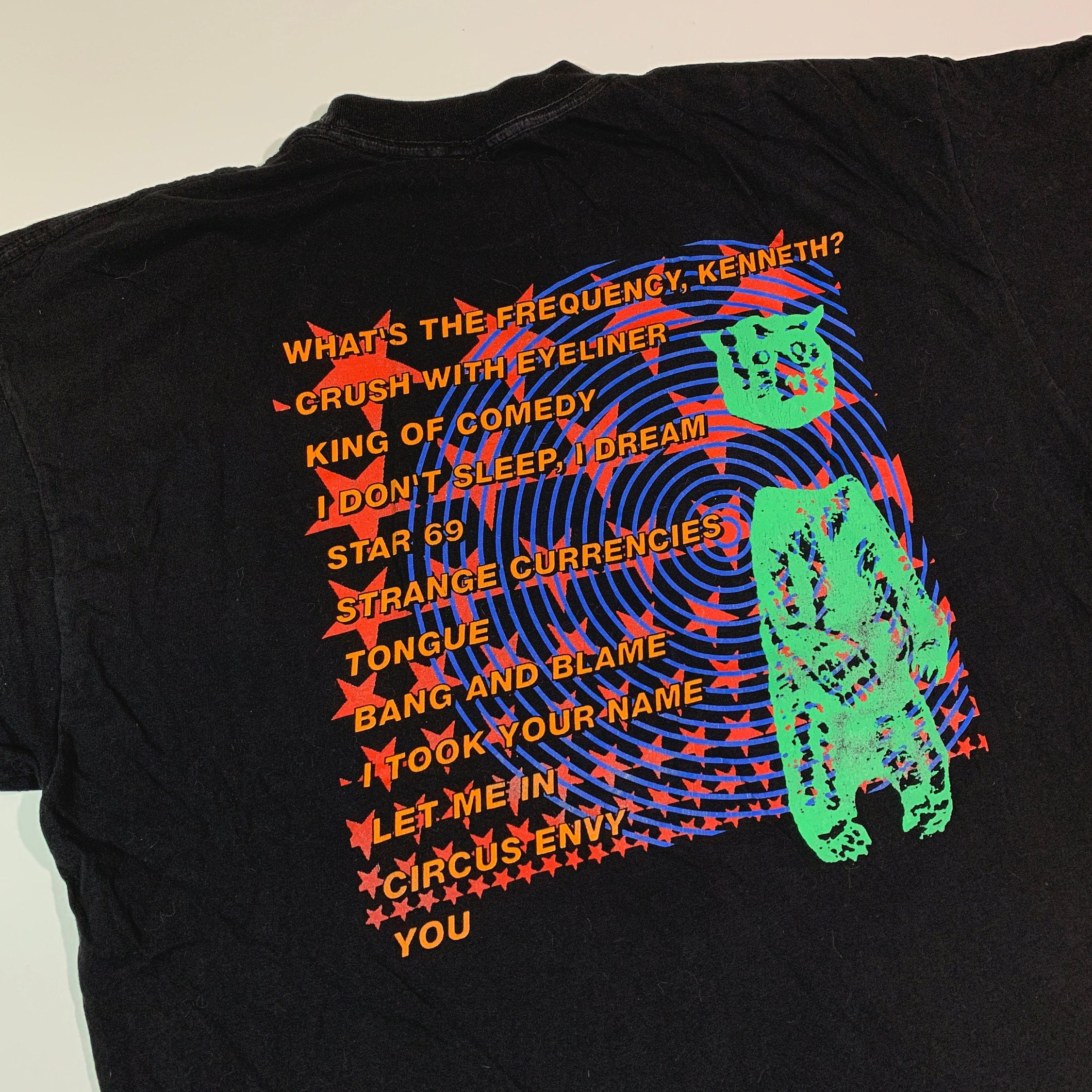 Vintage 1994 R.E.M. Monster T-shirt Authentic Cropped