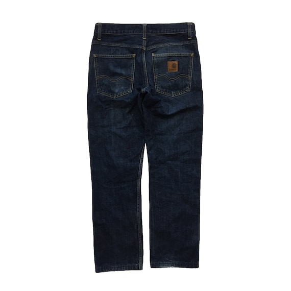 Vintage Carhartt Western Pant II Rare Faded Jeans Workwear Retro Straight  Regular Fit Rugged Dark Indigo Blue Denim Work Pants Size W29 L32 -   Portugal
