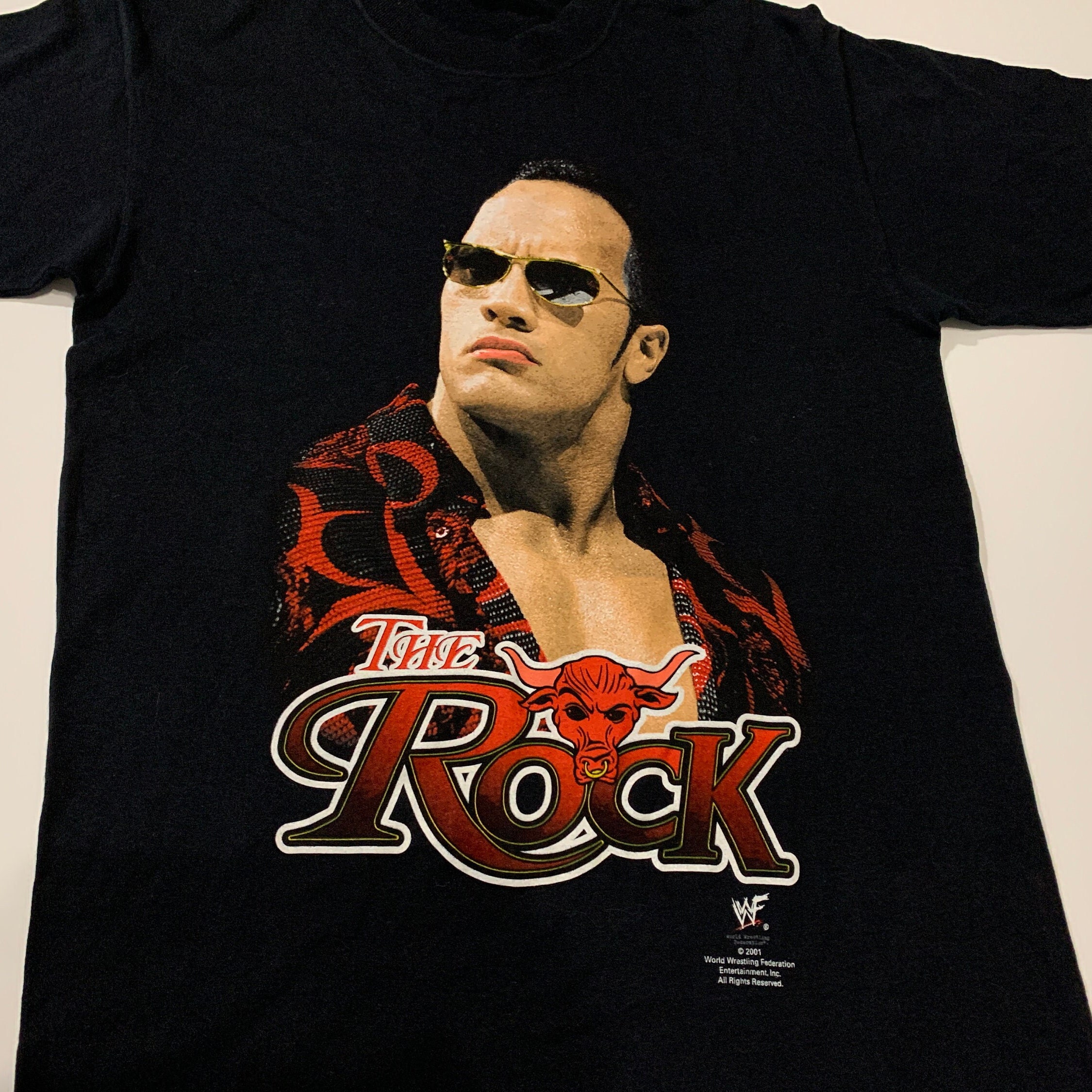 ヴィンテージ 2001 ザ・ロック Tシャツ 本物 WWF Tシャツ ヴィンテージ 2001 ザ・ロック Tシャツ 本物 WWF Tシャツ