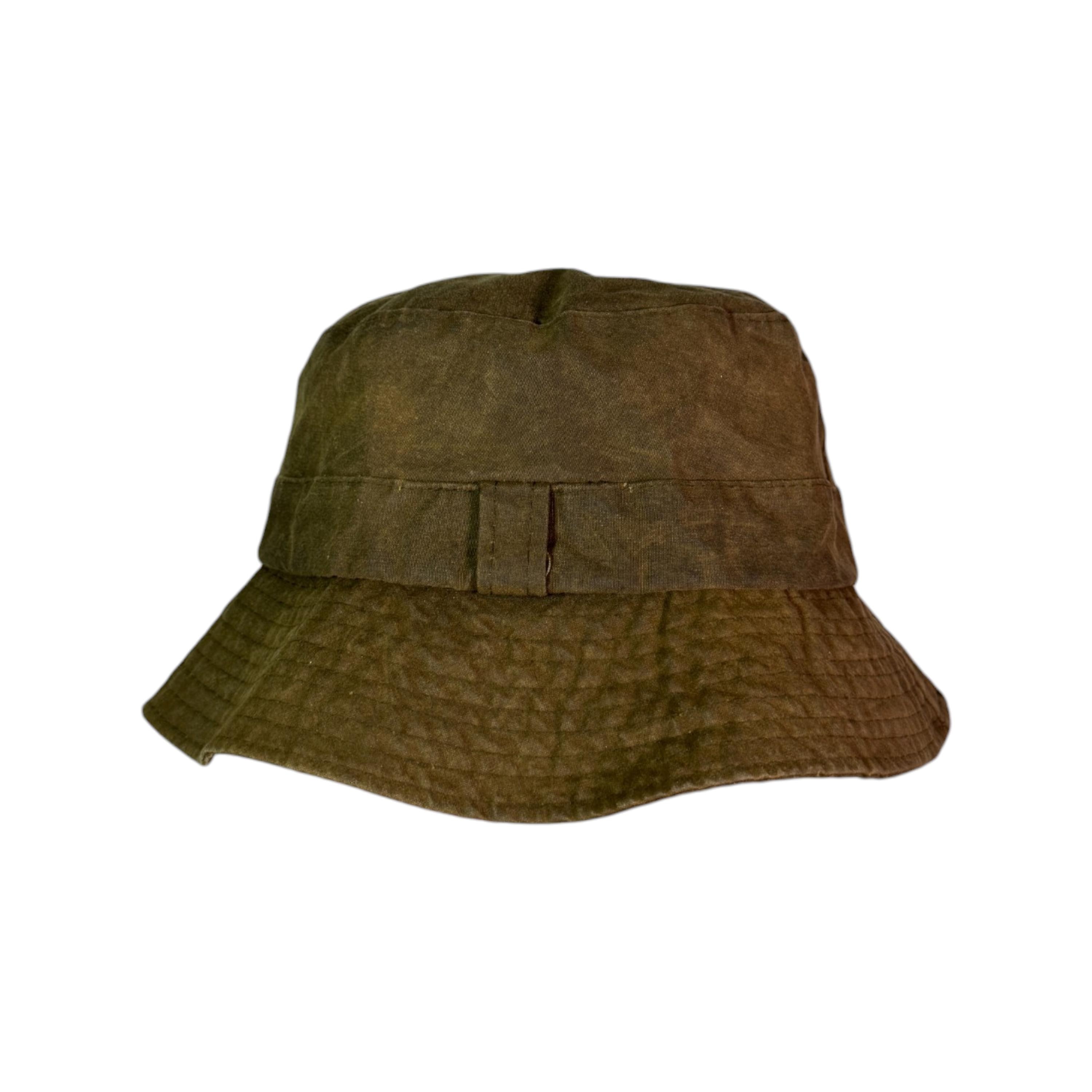 Vintage Barbour Waxed Bucket Hat Authentic Retro Hunting 