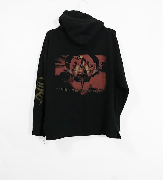 Vintage Nile Annihilation of the Wicked Hoodie Rare Technical Brutal Black Death Metal Band Promo Tour Concert Album Merchandise Sweatshirt Etsy Singapore