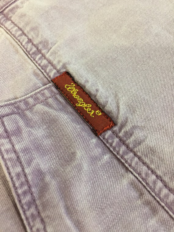 Vintage 80's Wrangler Denim Shirt Jeans Snap Butt… - image 3