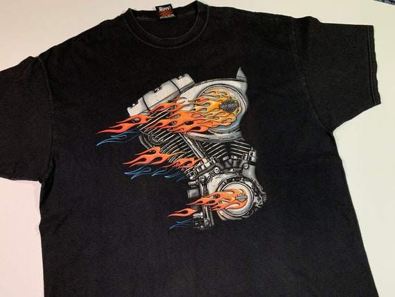 Vintage 2001 Harley Davidson T-shirt Roswell NM a… - image 3