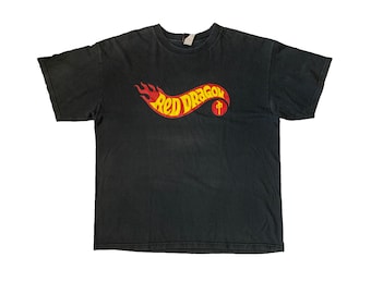 ヴィンテージ 90 年代 RDS T シャツ レッド ドラゴン ソサエティ