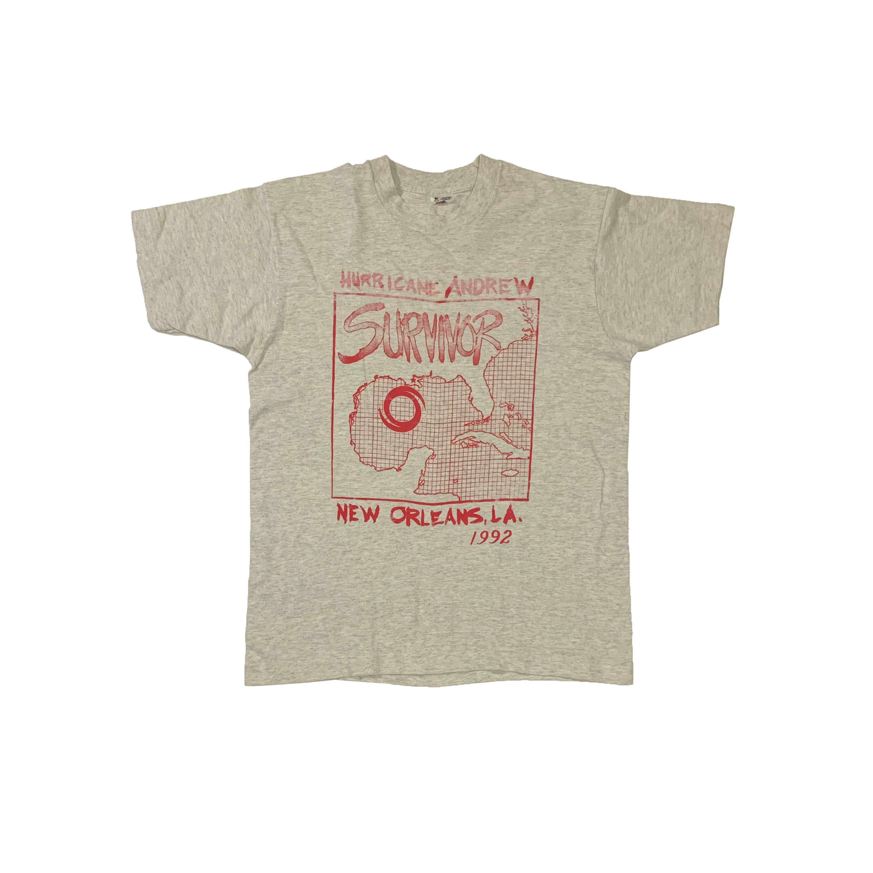 ヴィンテージ 1992 ハリケーン アンドリュー T シャツ サバイバー 