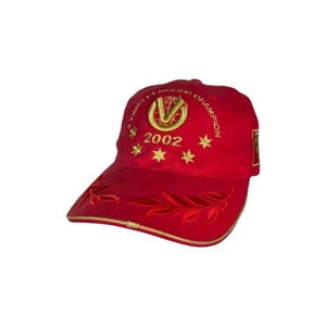 Vintage 2002 Michael Schumacher Cap Ferrari Retro Y2k Formula One F1 Champion Racing Red Hat One Size