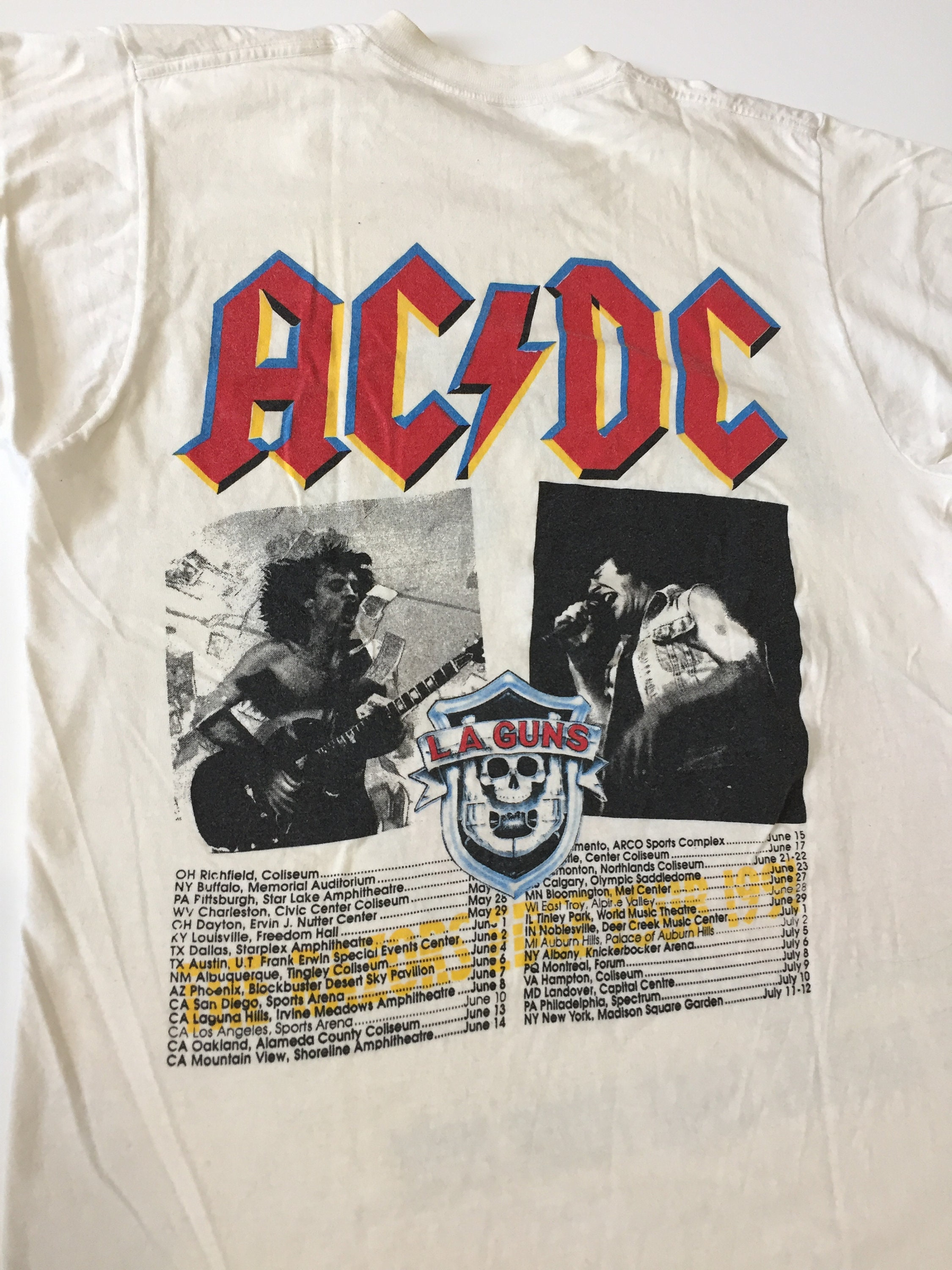 Vintage 1991 AC/DC the Razors Edge Tour T-shirt Rare Hard and - Etsy