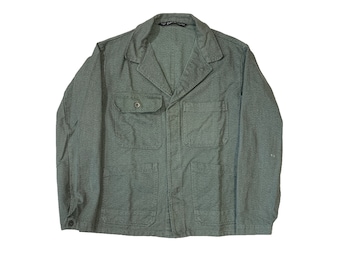 Vintage French Work Jacket XL 2XL Chore Coat Workwear Work