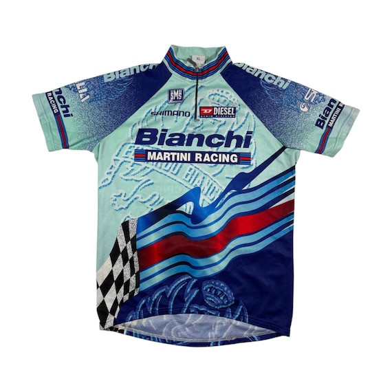 Vintage Santini SMS Cycling Jersey Authentic Bianchi Martini