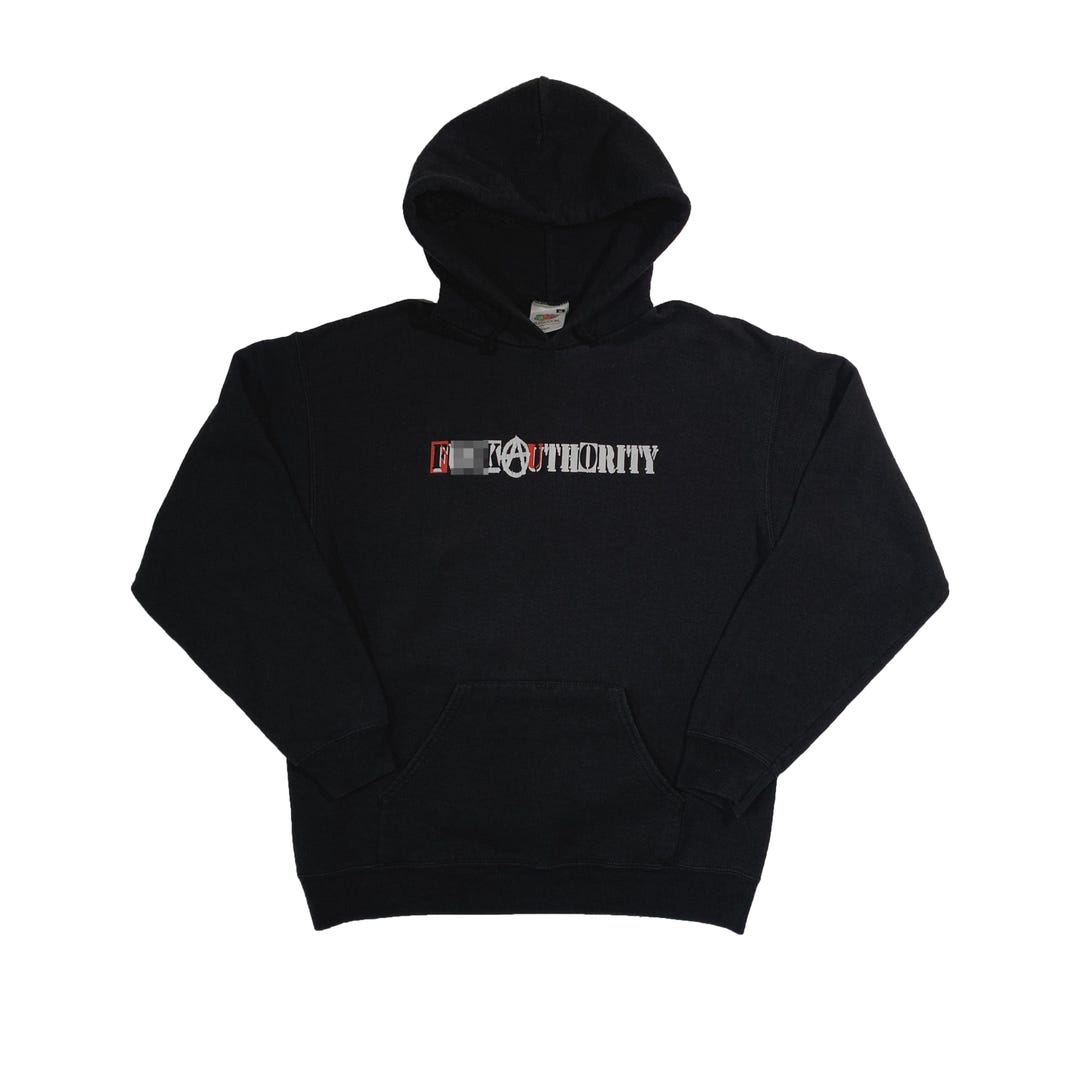 Vintage 00s Pennywise F Authority Hoodie Authentic Hardcore Skate