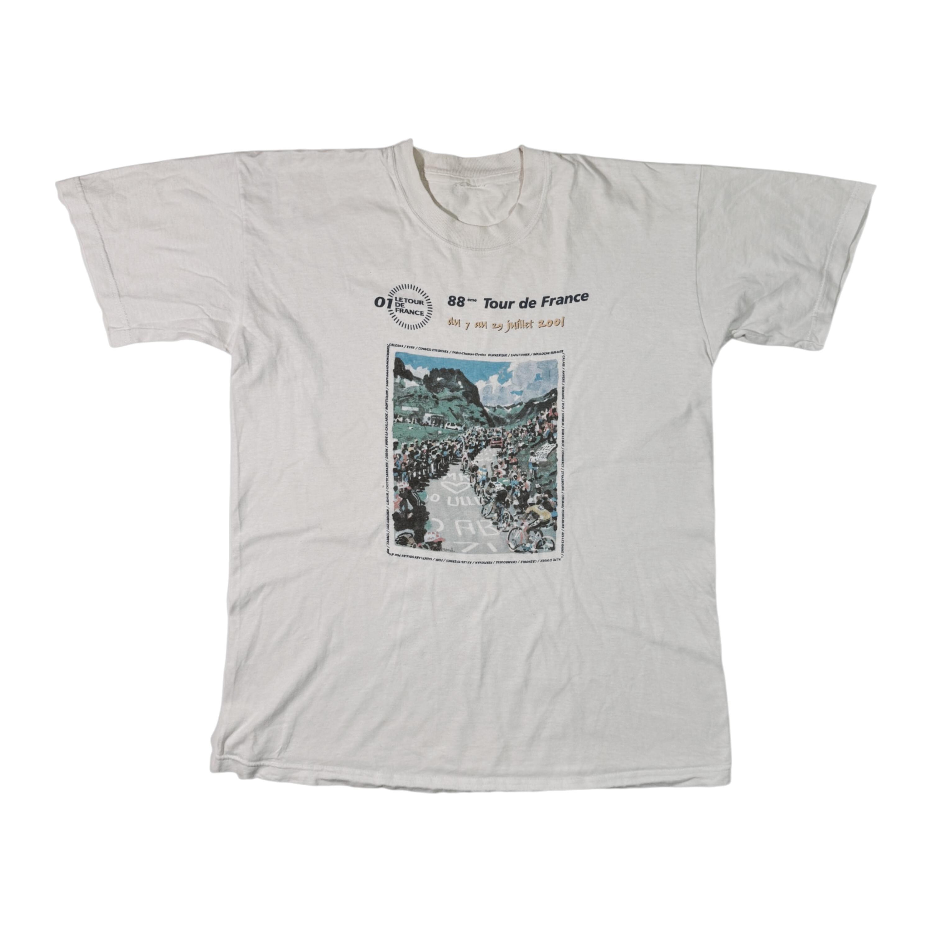 Tour De France Logo T-Shirt - Offizielles Radsport T-Shirt Aus Baumwolle