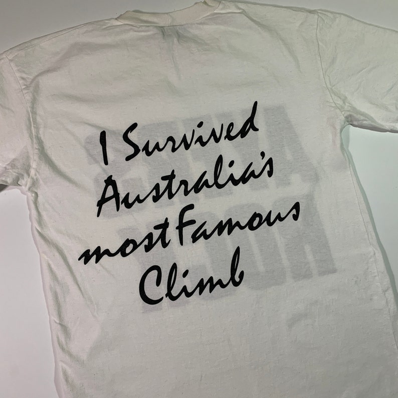 Vintage 90s Ayers Rock Tshirt by Gotcha I Survived Australia's Most