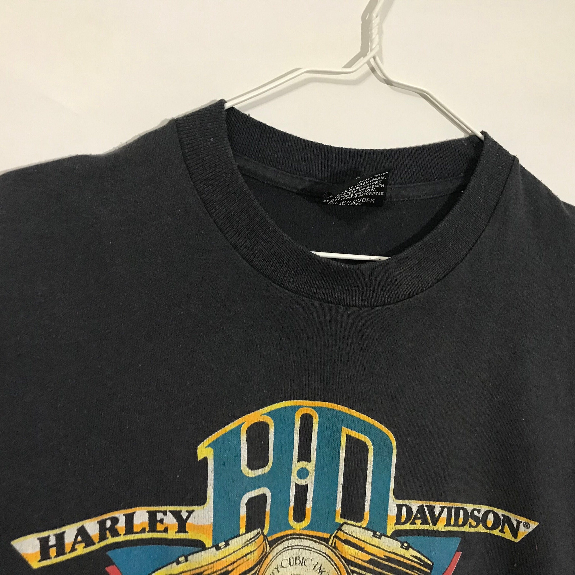 Vintage 1985 Harley Davidson T-shirt Rare Holoubek Legend Maker 