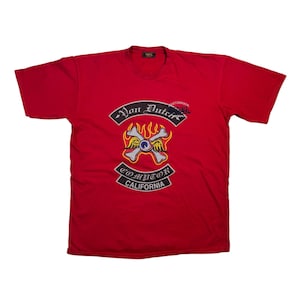 Vintage Von Dutch California Tee Authentic Retro Streetwear Red Tee L