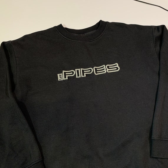 Vintage 90s Lee Pipes Sweatshirt Retro Skateboarding Surf Vintage 90s Lee Pipes Sweatshirt Retro Skateboarding Surf