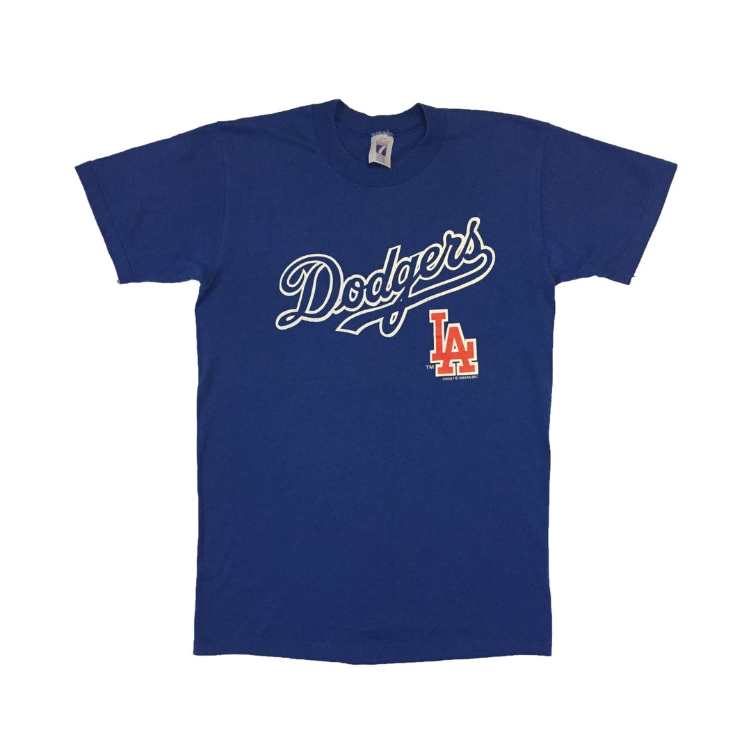 80〜90's Dodgers majestic Tシャツ アメリカ製 Vintage 00s Blue Majestic MLB Los Angeles Dodgers T-Shirt