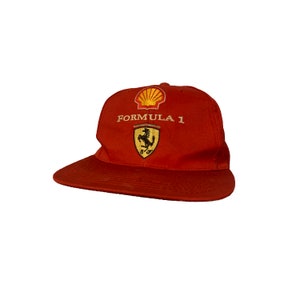 Vintage 90s Ferrari Formula 1 Cap Retro 
