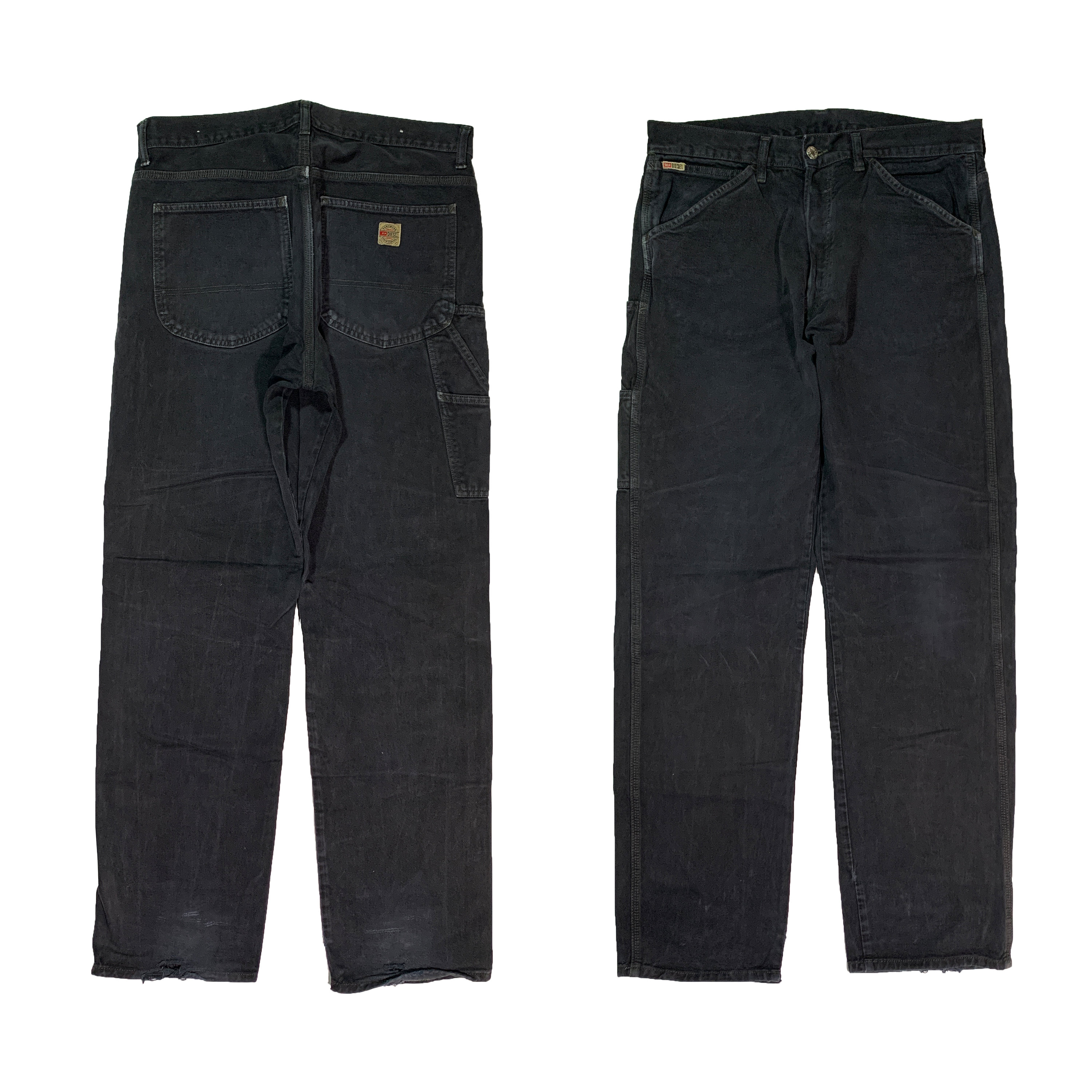 Vintage 90s Diesel Hardwear Carpenter Pants Distressed Denim Vintage 90s Diesel Hardwear Carpenter Pants Distressed Denim