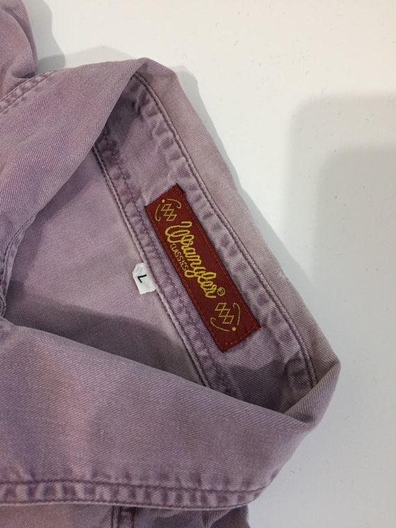Vintage 80's Wrangler Denim Shirt Jeans Snap Butt… - image 6