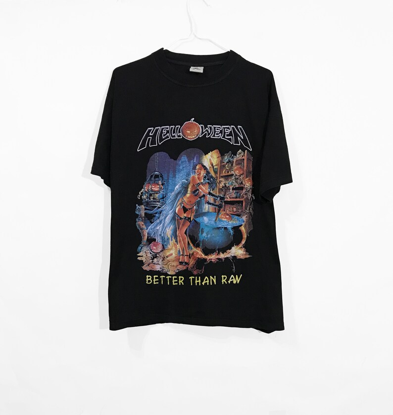 Vintage 90's Helloween Better Than Raw T-shirt Rare Heavy - Etsy