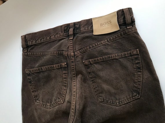 Hugo boss 80s fashion jeans top