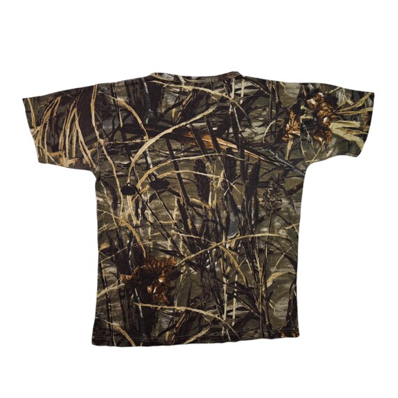 Vintage Real Tree T-shirt Leaf Camouflage Retro Outdoor Hunting