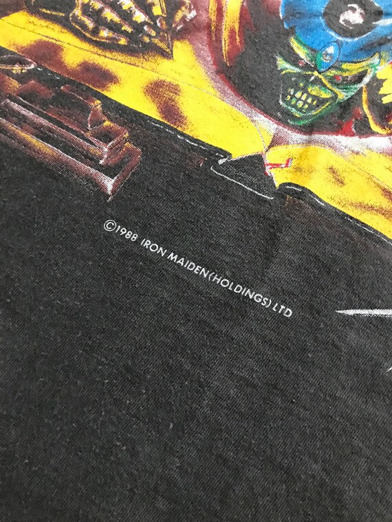 T-shirt Vintage Iron Maiden Années 80 - Taille S, Débardeur Rock, Occasion Bon état - Pièce Rare Pour Collectionneurs