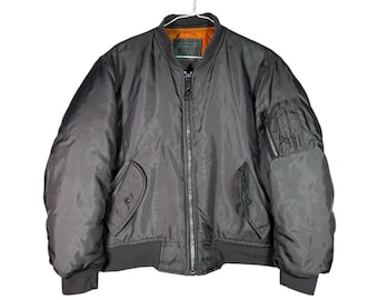 ジャケット・アウター 90s N.T MA-1 flight bomber jacket y2k SOLD‼️ Vintage 90s Alpha Industries Black MA-1 Bomber