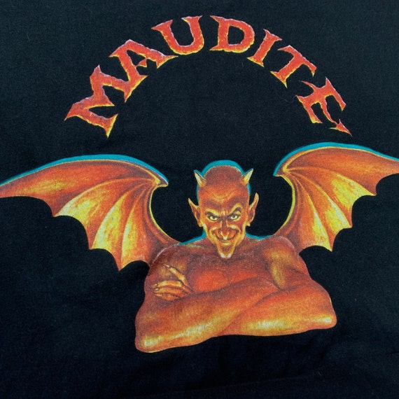 Vintage Maudite T-shirt Retro Alternative Gothic … - image 3
