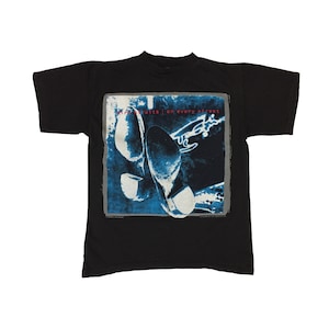 Vintage 1992 Dire Straits On Every Street Tour T-shirt Authentic Country Roots Blues Pub Rock Band Single Stitch Black Tee M
